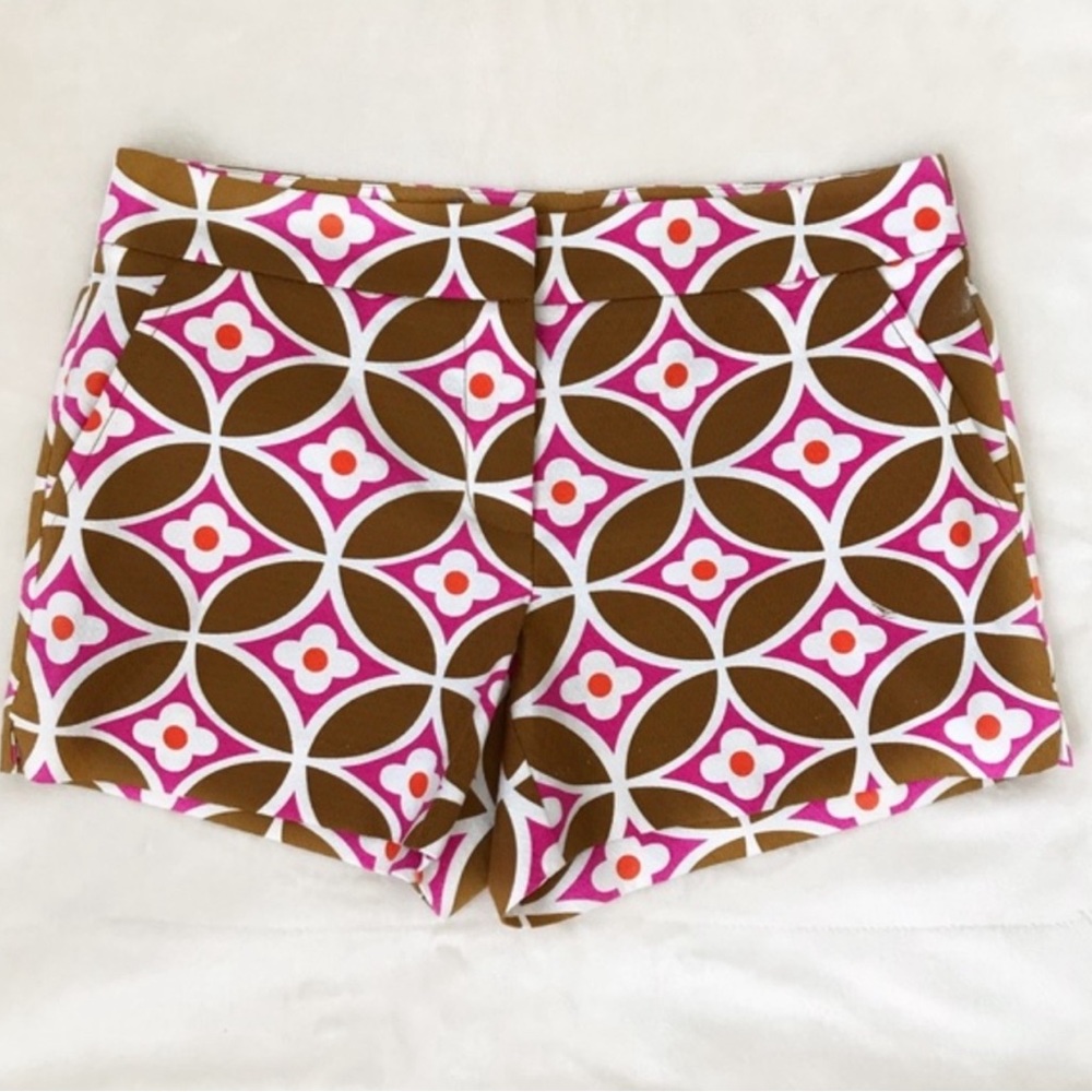 Trina Turk Retro Mod Floral Print  Shorts Size 2